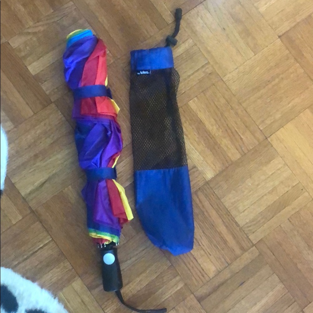 Totes Rainbow Umbrella